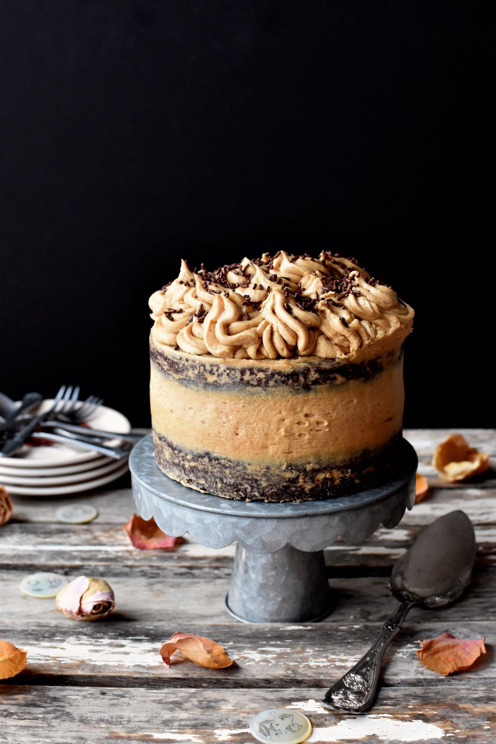 DSC_0399 Mocha cake with espresso frosting, Mama Ía blog