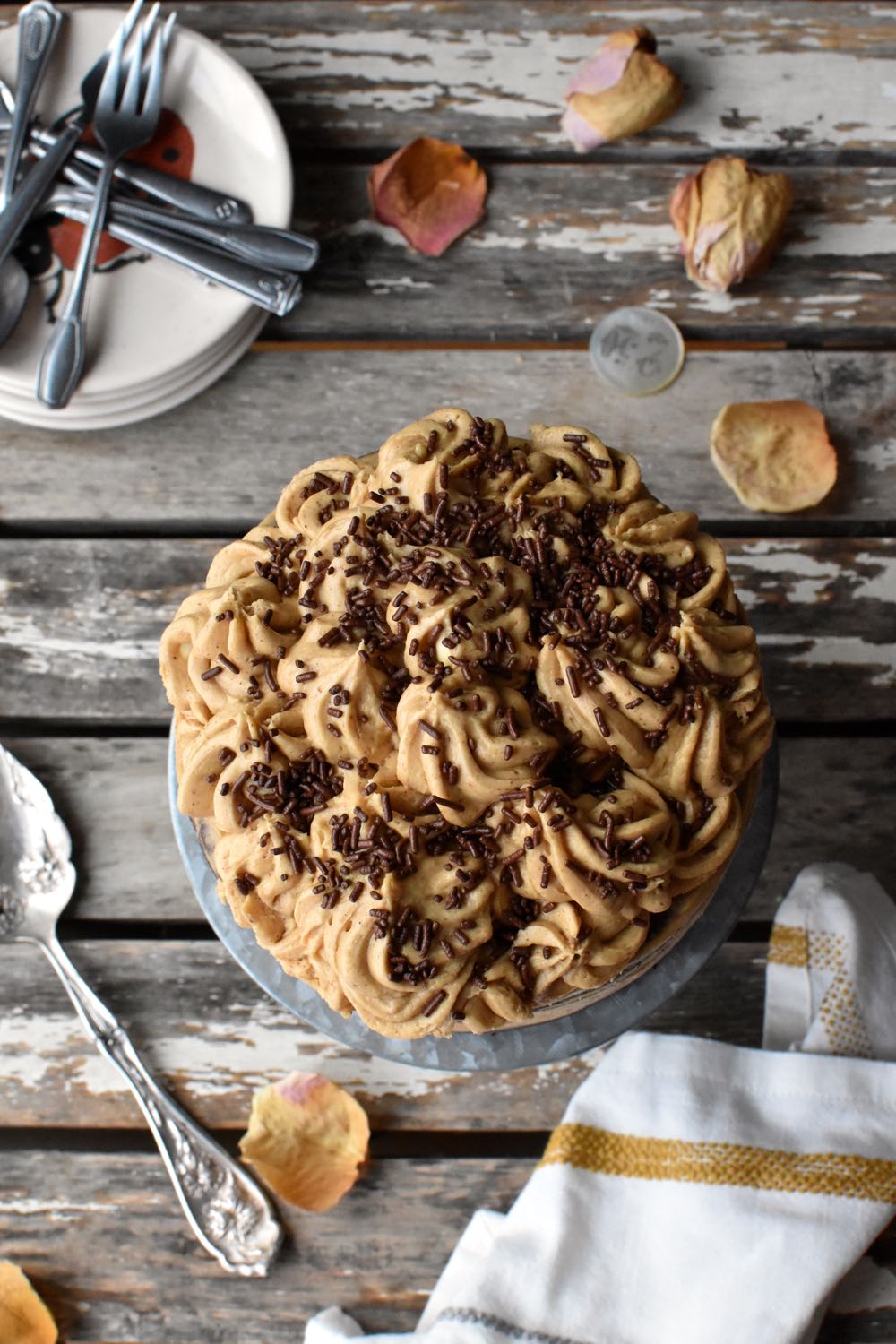 DSC_0411 Mocha cake with espresso frosting, Mama Ía blog