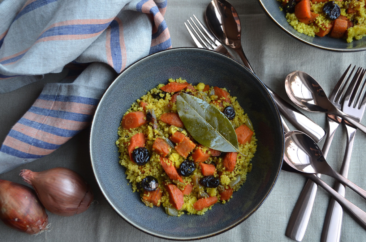 Moroccan couscous of Fall Vegetables
