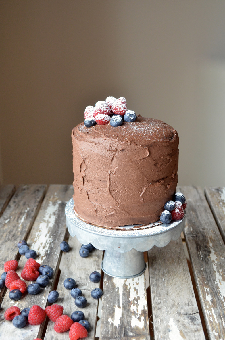 Chocolate Mousse Tower Cake