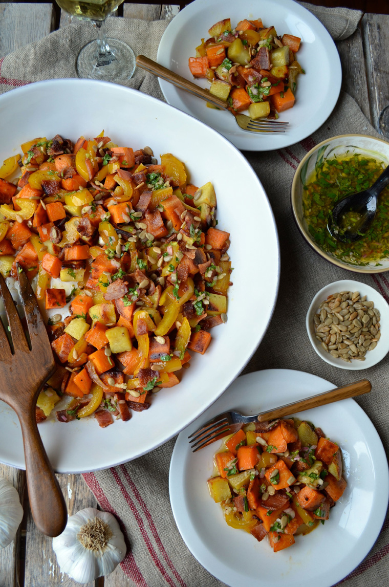 Sweet potato salad with sherry vinaigrette