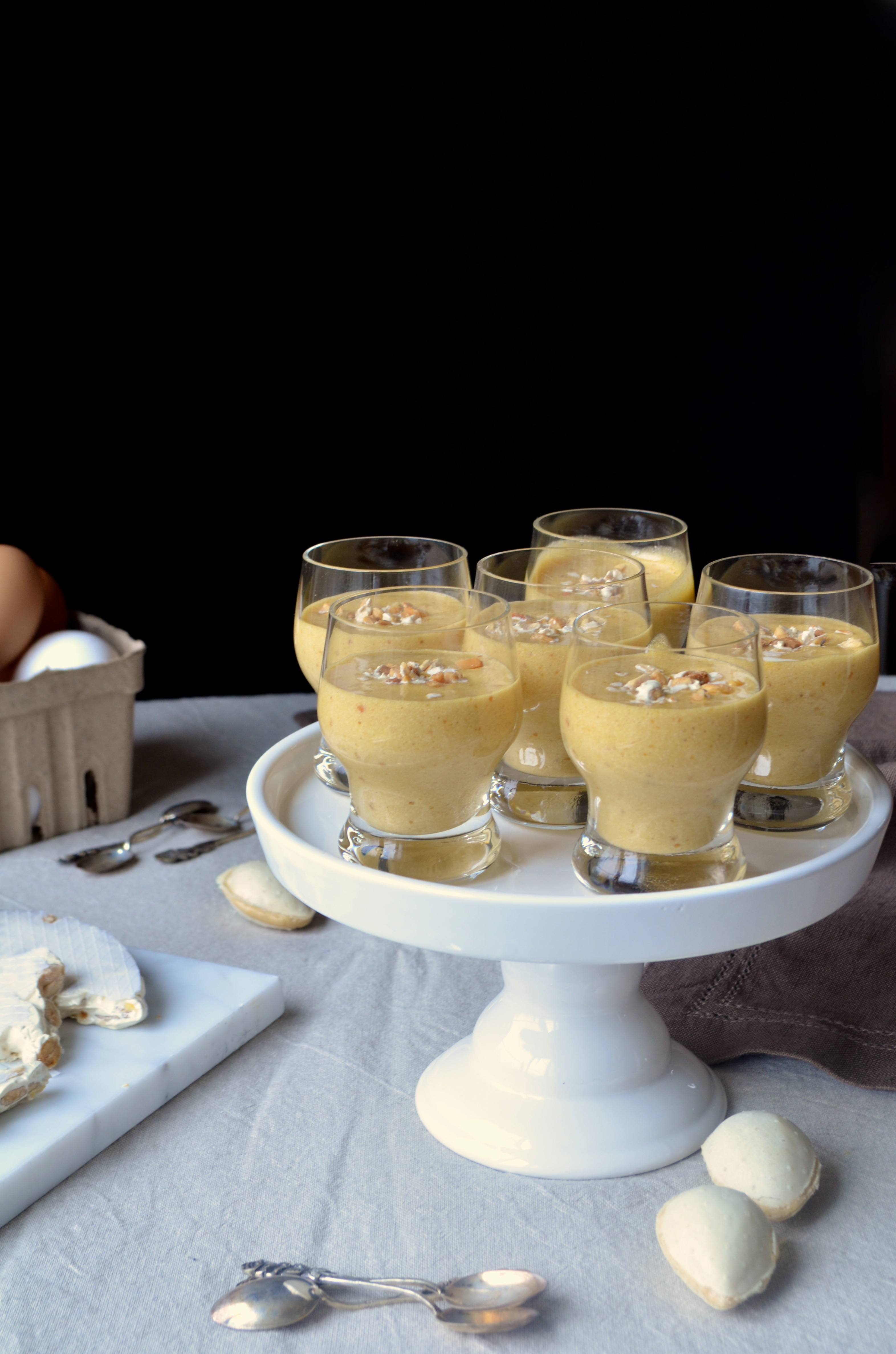 Spanish nougat mousse, Mousse de turrón, Mama ía