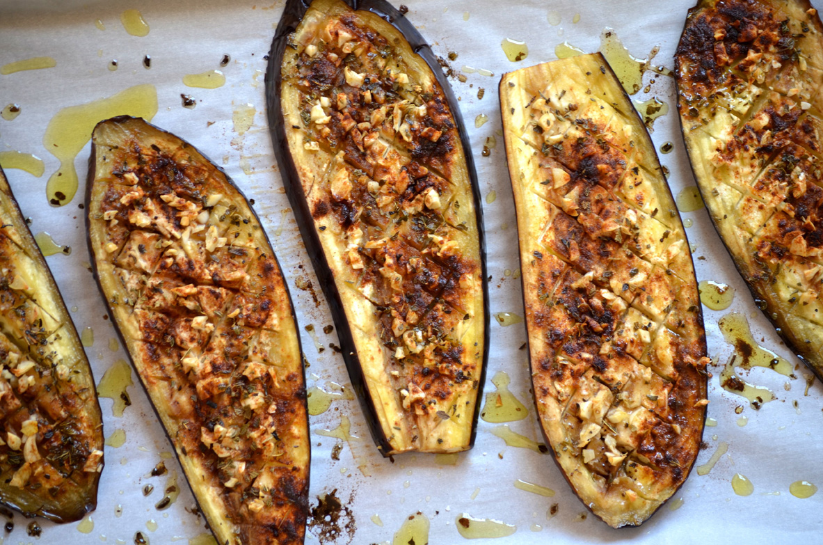 Oven baked eggplant, Mama Ía blog