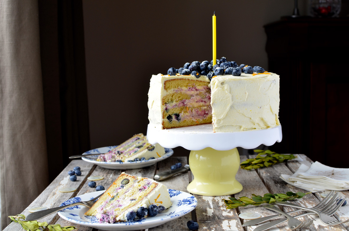 Blueberry and Meyer Lemon Cake, Mama ía blog