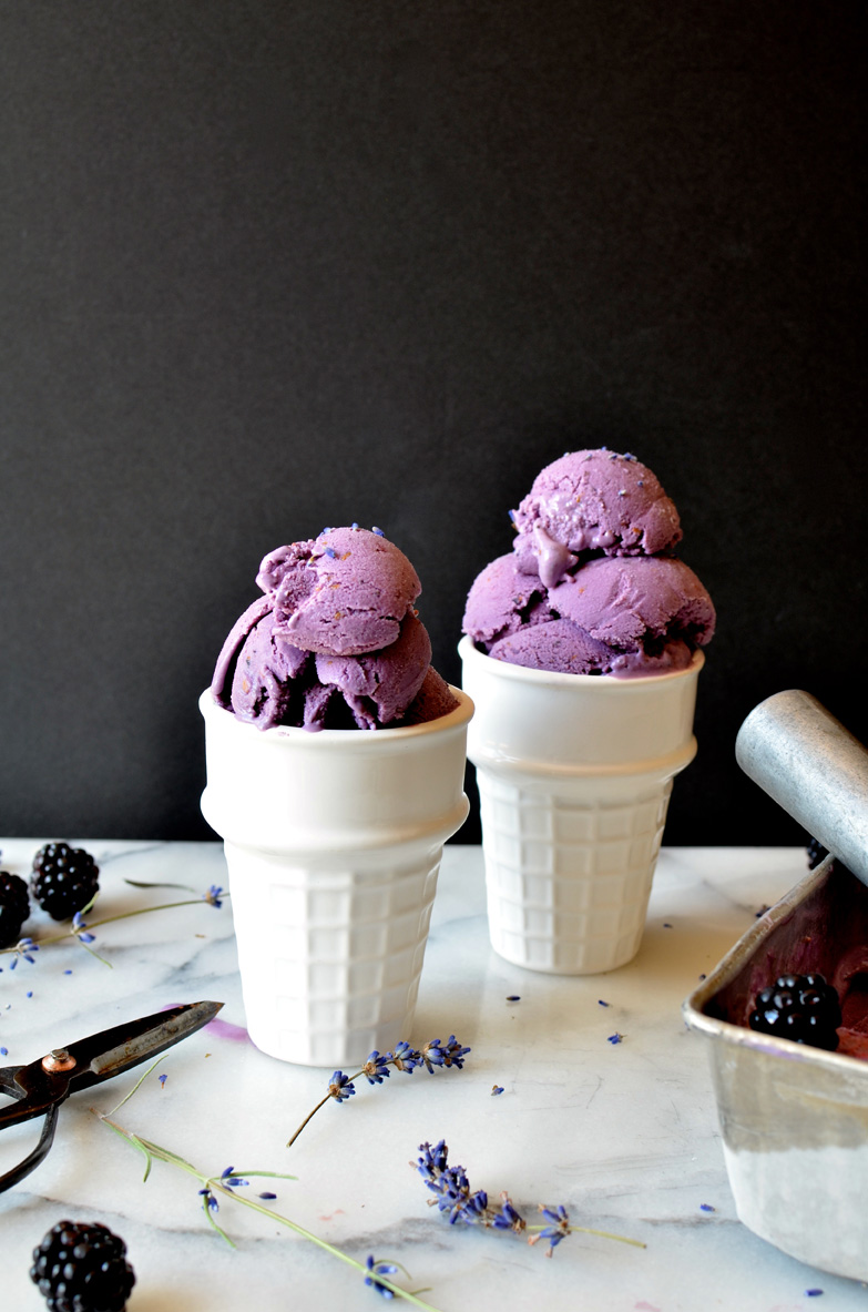 Blackberry lavender ice cream, Mama ía blog
