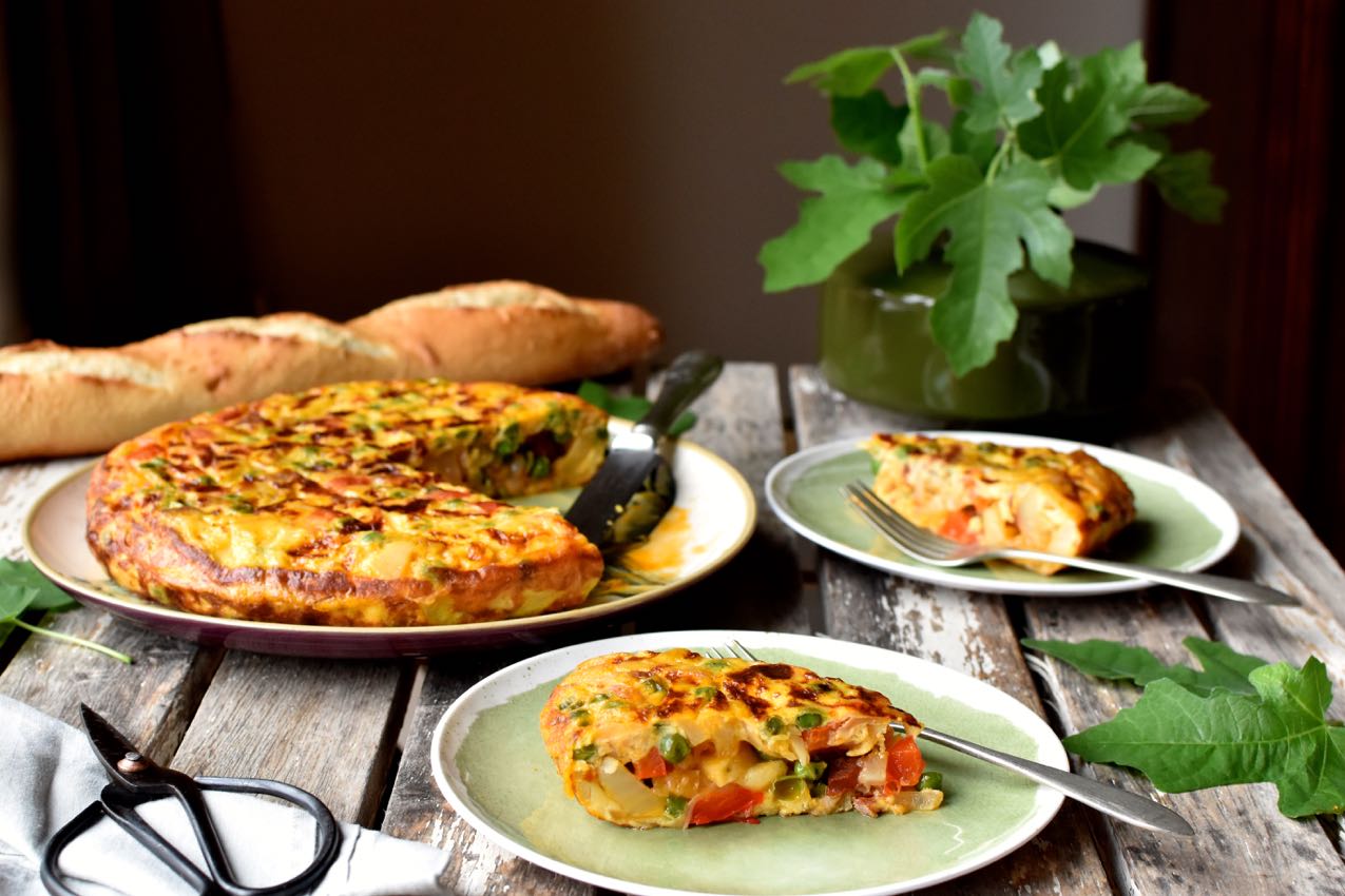 Tortilla paisana, peasants omelet, Mama ía blog