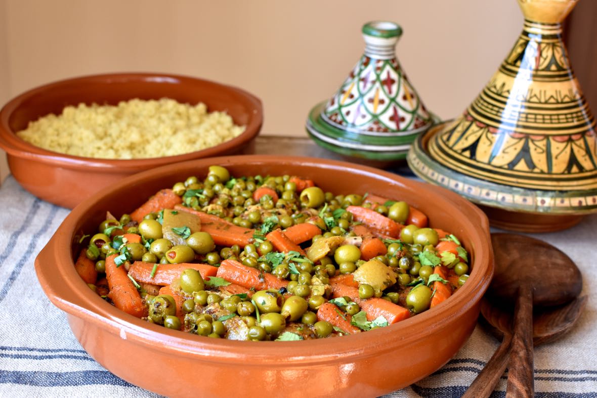 Tagine Pot for Cooking, Moroccan Tajine Casserole with Lid